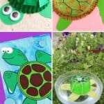 A collage of Sea Turtle Arts and Crafts