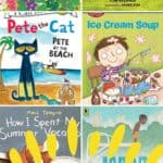 A collage of Summer Books for Kindergarten