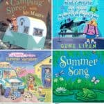 A collage of Summer Books for Kindergarten