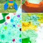 A collage of Science Experiments with Baking Soda