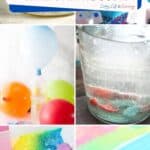 A collage of Science Experiments with Baking Soda