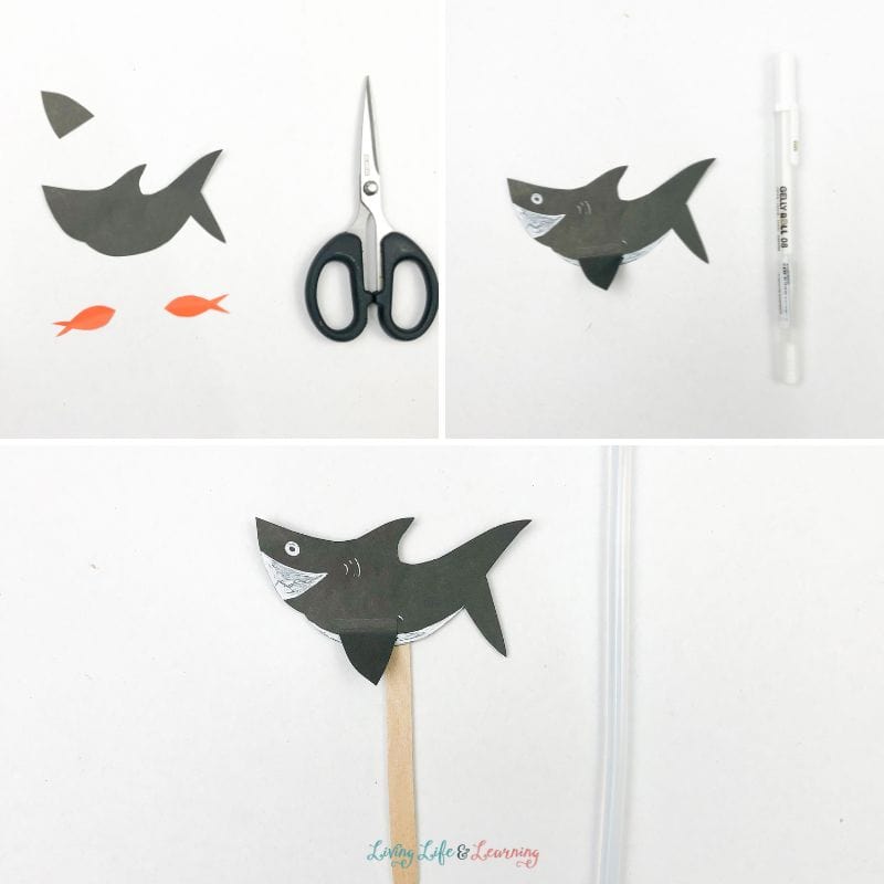 Shark Paper Plate Craft