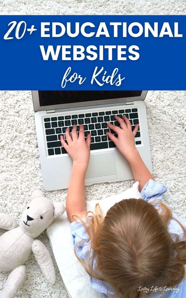 A girl using Educational Websites for Kids