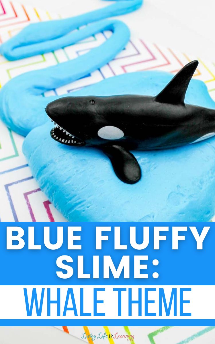 Blue Fluffy Slime: Whale Theme