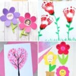 A collage of Mother's Day Crafts for Preschoolers