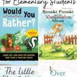 A collage of Fun Summer Books for Elementary Students