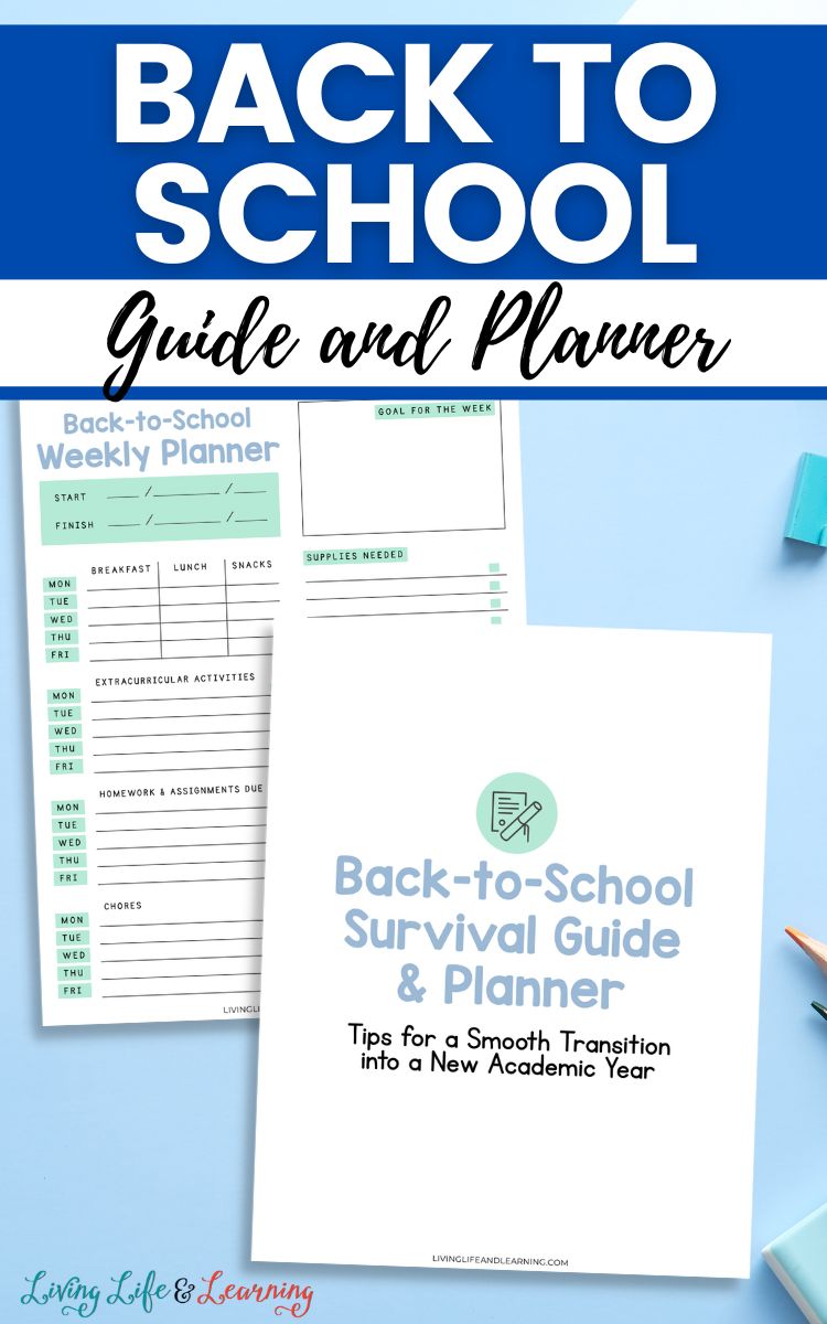 Two Back To School Guide and Planner on a table