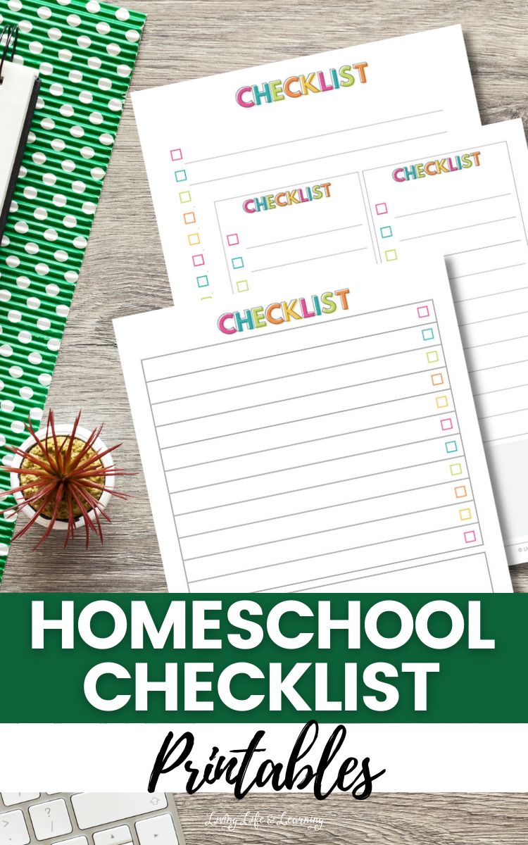 Homeschool Checklist Printable