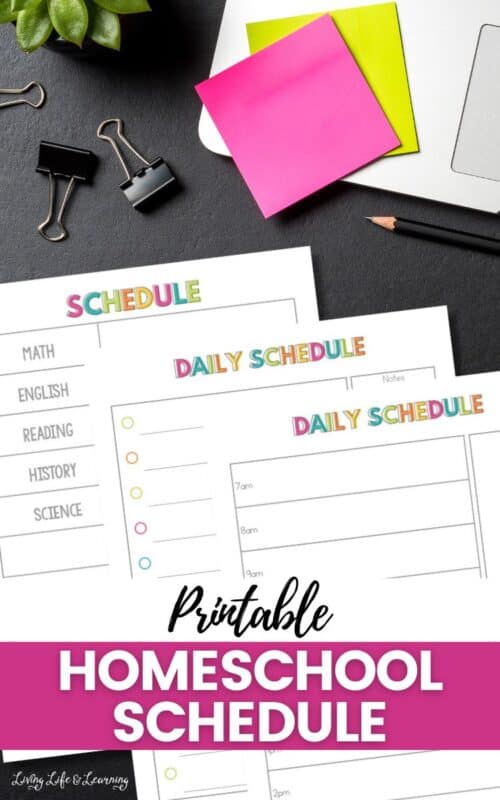 Printable Homeschool Schedule: Bring Order to Your Homeschool