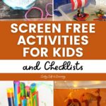 Screen Free Activities for Kids and Checklists