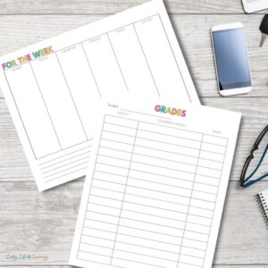 Homeschool Tracker Printable