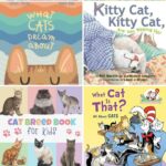 A collage of Best Cat Books for Kids