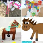 A collage of Horse Activities for Kindergarten