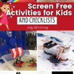 Screen Free Activities for Kids and Checklists
