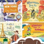 A collage of Travel Books for Kids