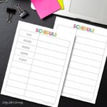 Printable Homeschool Schedule: Bring Order to Your Homeschool