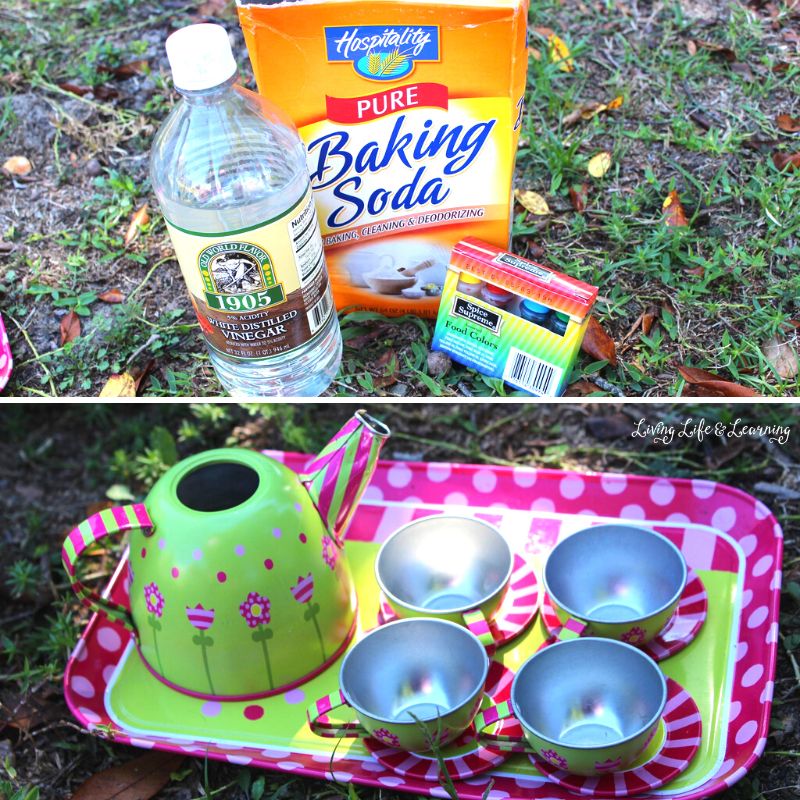 Materials to make the Exciting Exploding Tea Party