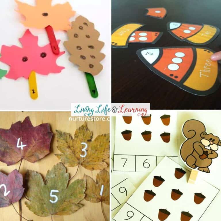 Fall Math Activities for Preschoolers
