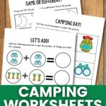 Camping Worksheets for Kindergarten