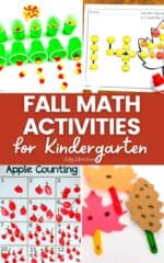 Fall Learning Math Activities Fall Math Activities for Kindergarten