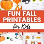 A collage of Fun Fall Printables for Kids