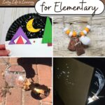 A collage of Camping Themed Activities for Elementary
