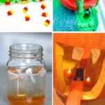 A collage of Fall STEM Activities for Kindergarten