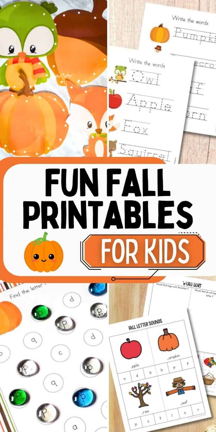 Fun Fall Printables for Kids
