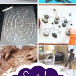 A collage of Spider Activities for Toddlers