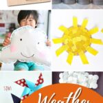 A collage of Weather Activities for Toddlers