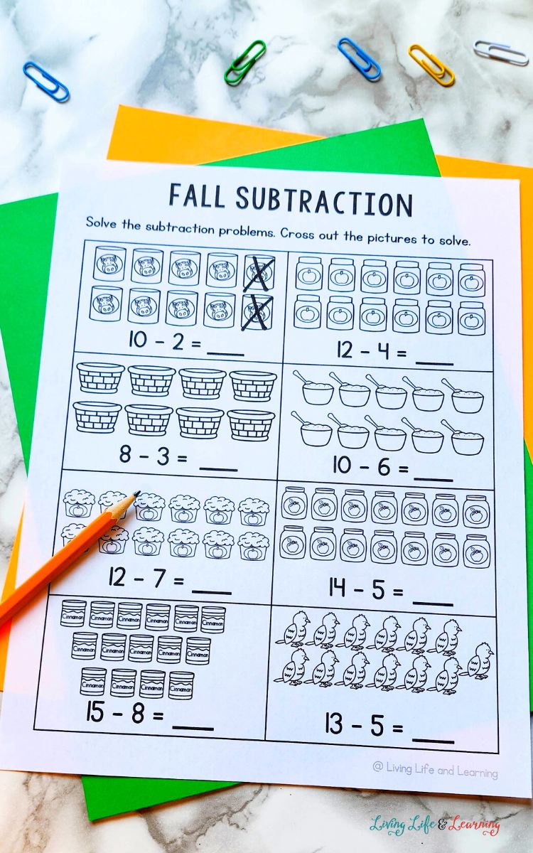 Fall Worksheets for First Grade