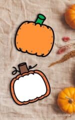 Pumpkin Lacing Card Printable