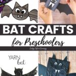 A collage of Bat Crafts for Preschoolers
