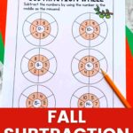 Fall Subtraction Worksheets