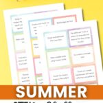 Summer STEM Challenge Cards
