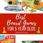 A collage of the Best Board Games for 5 Year Olds