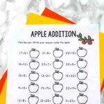 Fall Addition Worksheets
