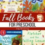 A collage of Fall Books for Preschool