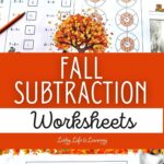 Fall Subtraction Worksheets