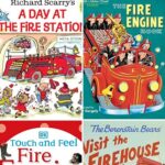 A collage of Firefighter Books for Toddlers