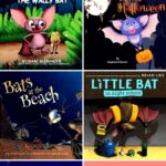 A collage of Preschool Books About Bats
