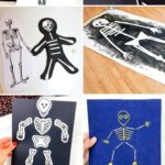 A collage of Skeleton Arts and Crafts