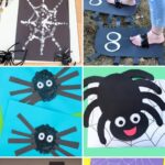A collage of Spider Crafts for Toddlers