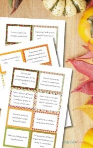 Fall STEM Challenge Cards