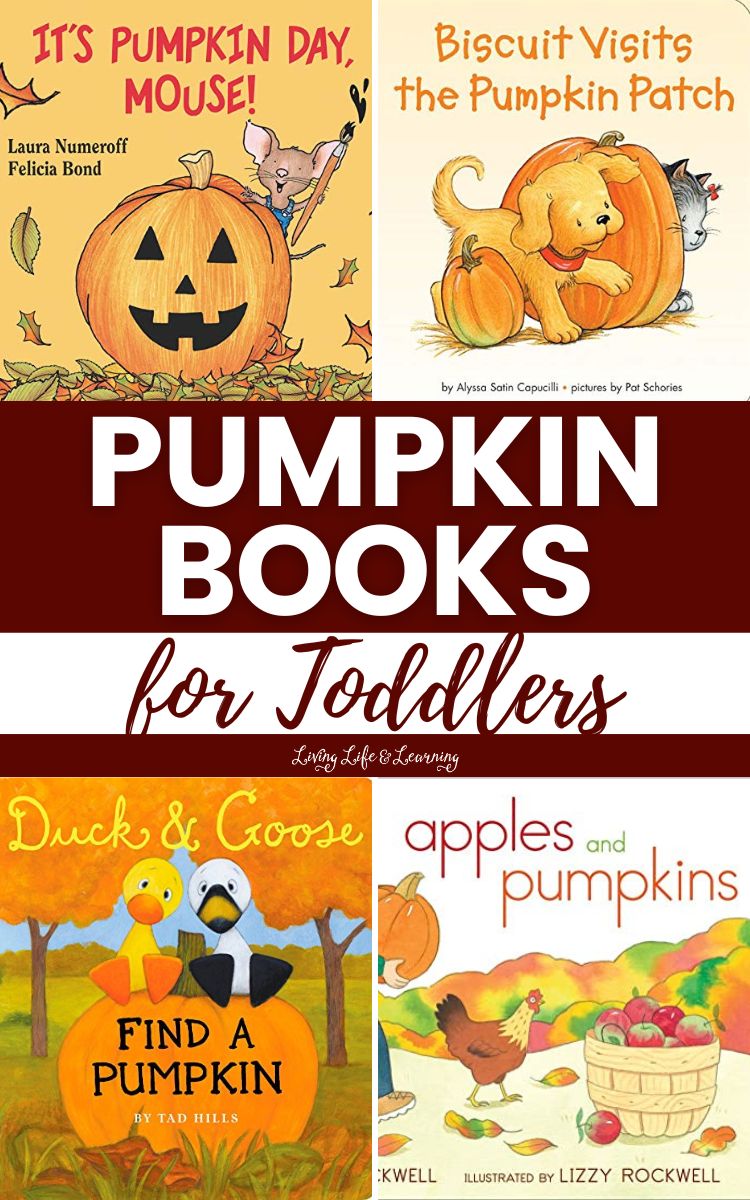 A collage of Pumpkin Books for Toddlers