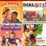 A collage of Fire Safety Books for Elementary Students