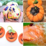 A collage of Pumpkin Activities for Elementary Students