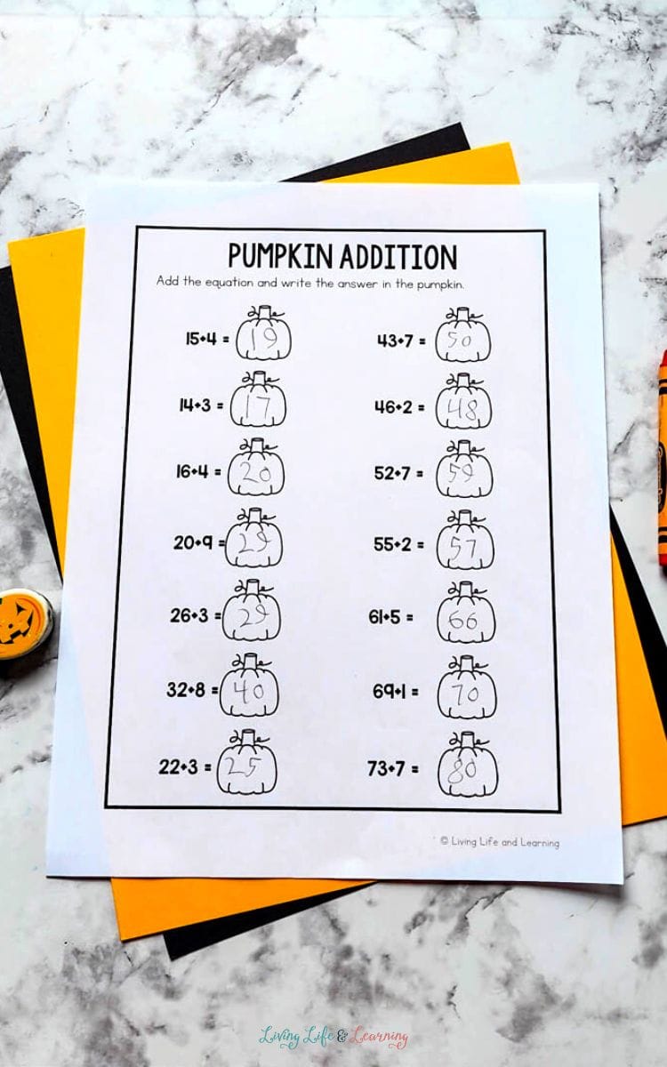 Pumpkin Math Worksheets Pumpkin Math Worksheets