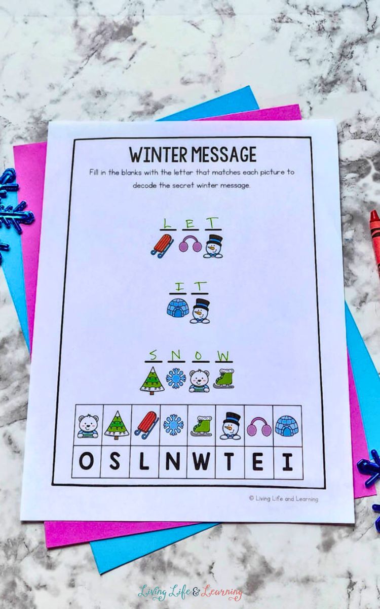 Winter Worksheets for Elementary Students
