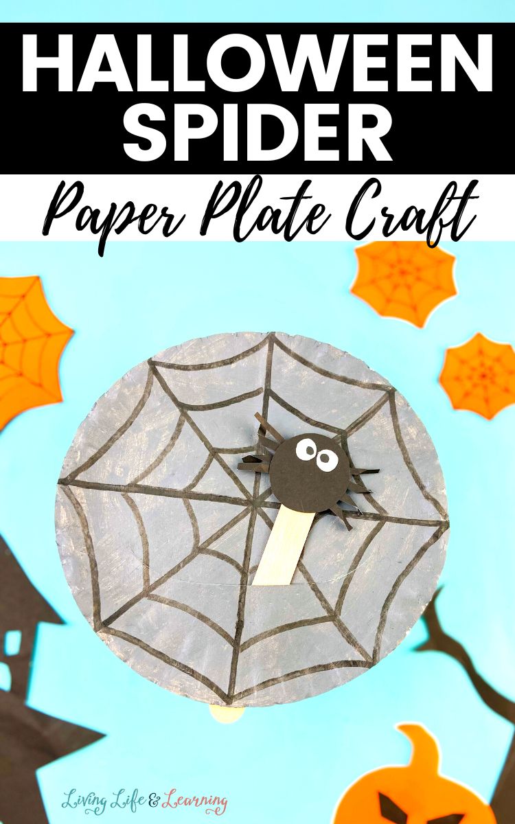 Halloween Spider Paper Plate Craft
